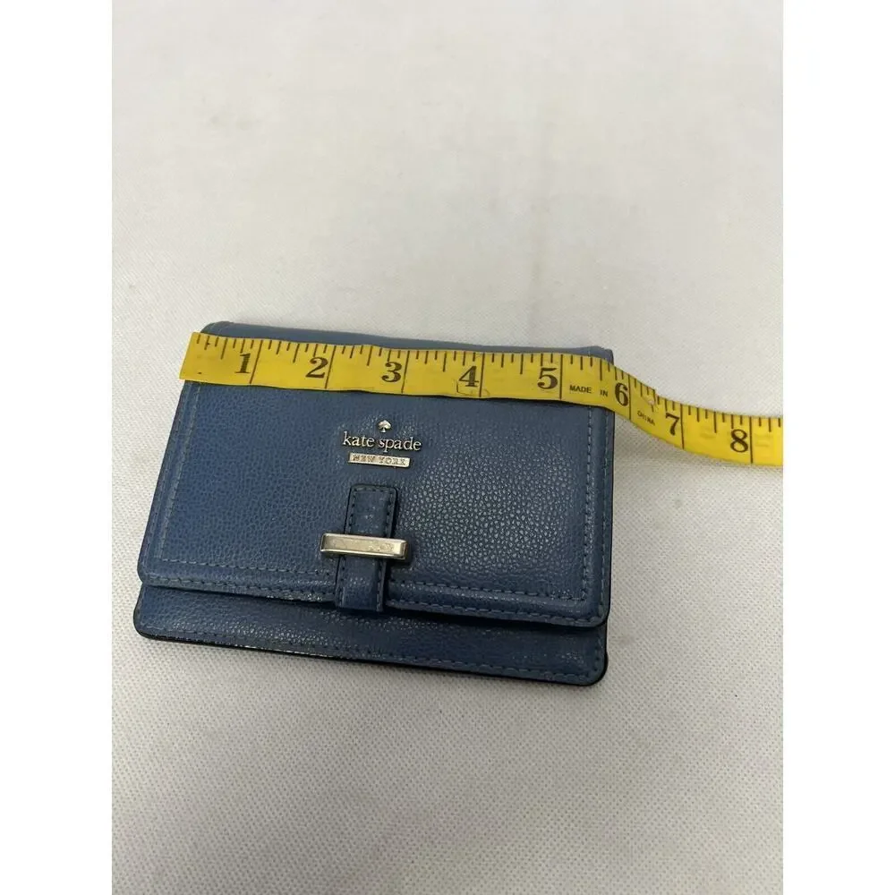 Kate Spade Blue Leather Small Wallet
